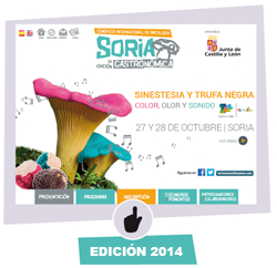 Enlace a la página web de la:   edición 2014 de Soria Gastronómica